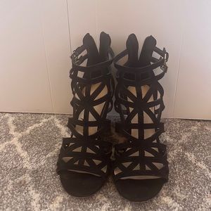 Size 7 Black Nine West Wedges